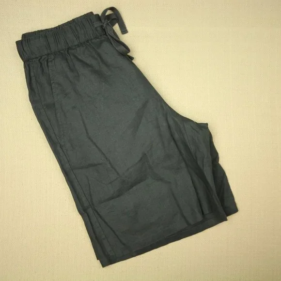 Eileen Fisher Mid Thigh Shorts Women's Size XXS Pull On Graphite Gray Linen NWT